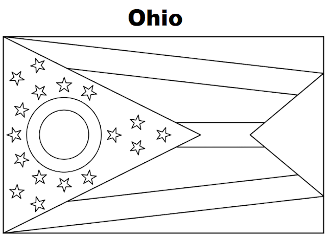 Geography Blog: Flag of Ohio coloring page