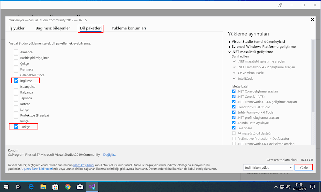 Visual Studio Kurulumu Resimli anlatm C#