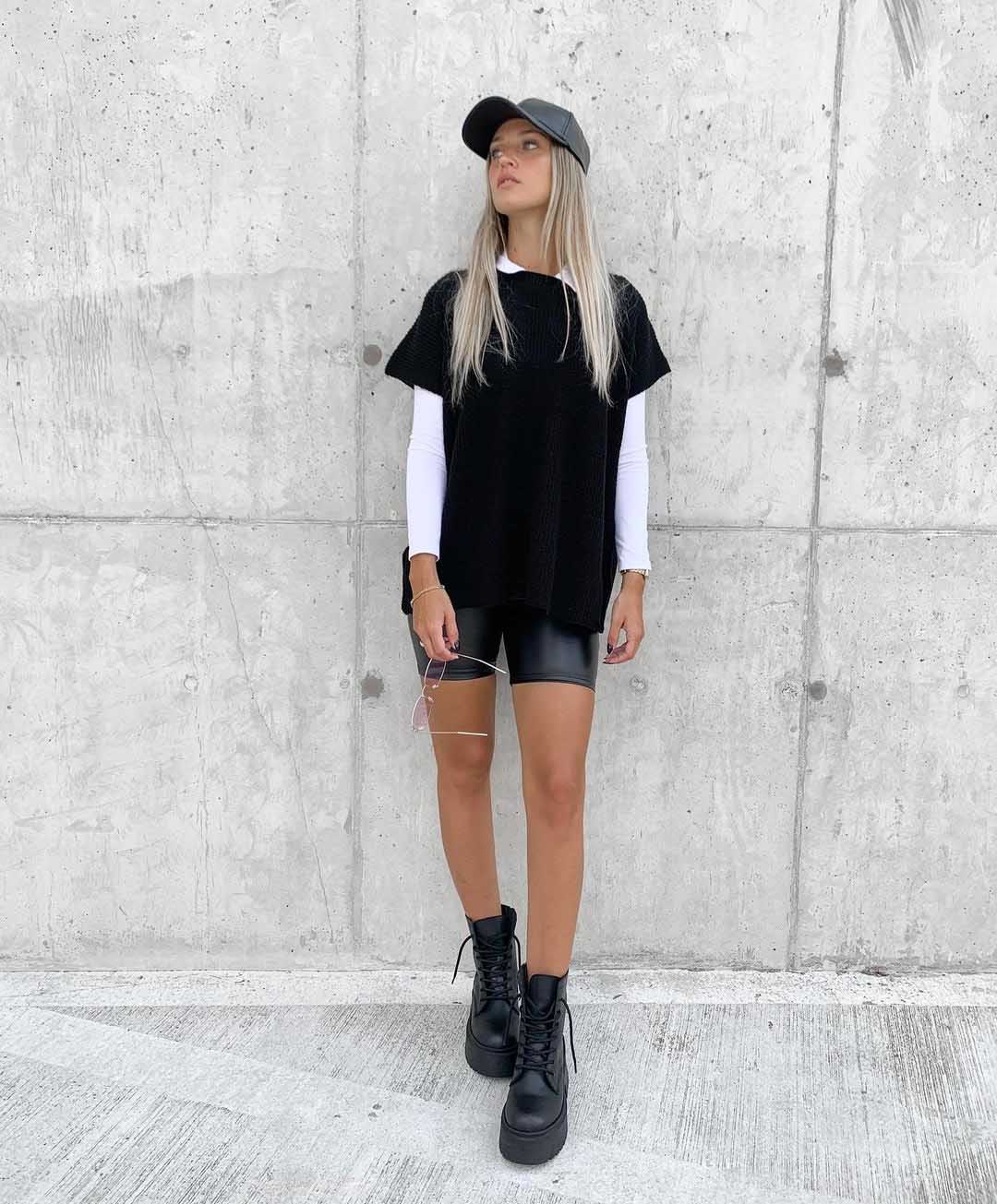 Outfit Con Look Borcegos Borcegos Outfit 2021 Mujer Juvenil Blusas