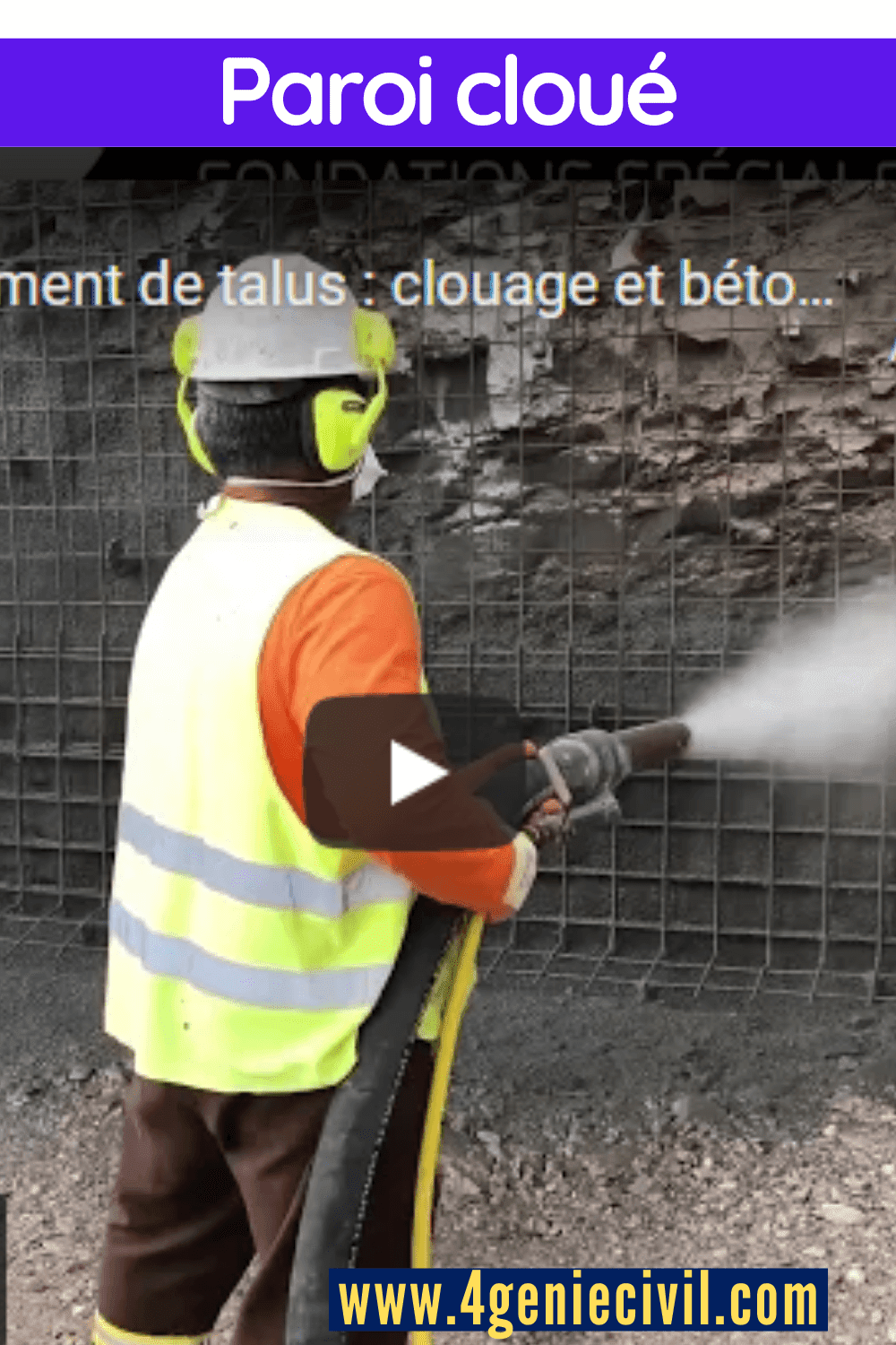Définition du paroi cloué Définition du paroi cloué