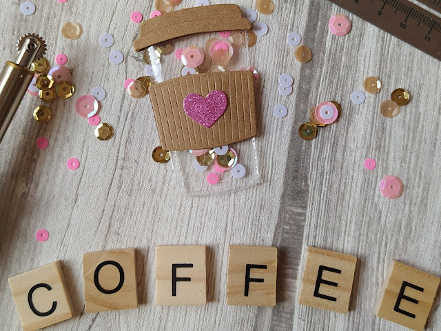 Tuto Scrapbooking Embellissement Shaker Café