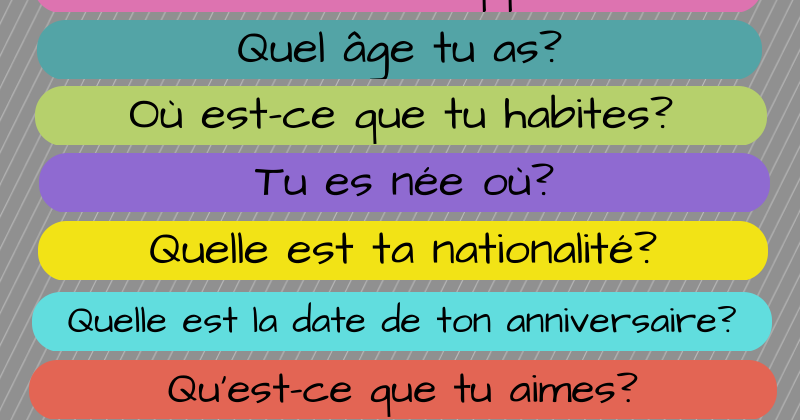 Comment Je M Appelle En Anglais El Conde. fr: Révision: Se présenter en français