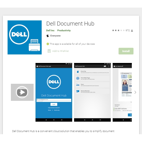 Dell Document Hub. Dell Color Printers. Dell Mono Printers CS8