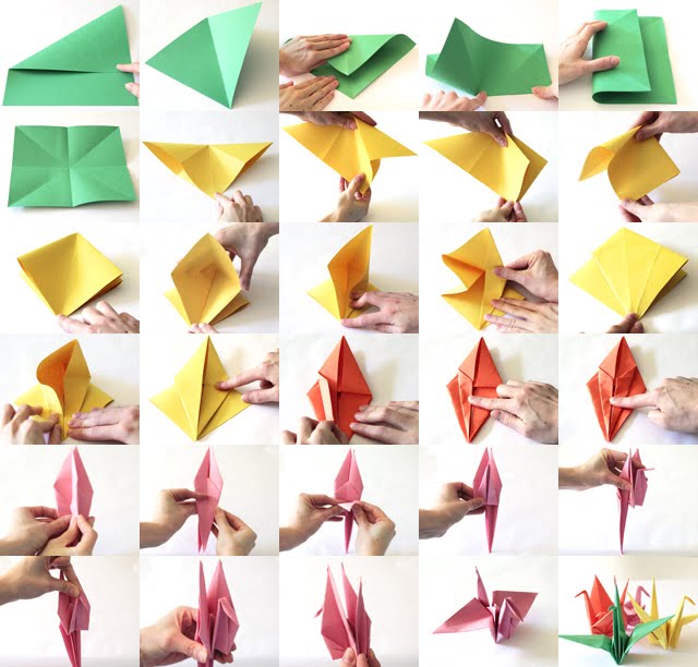  kraftykym paper crane tutorial