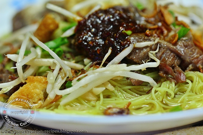 HomeKreation - Kitchen Corner: Bihun Sup Utara (Mee Hoon with Beef Bone Soup)