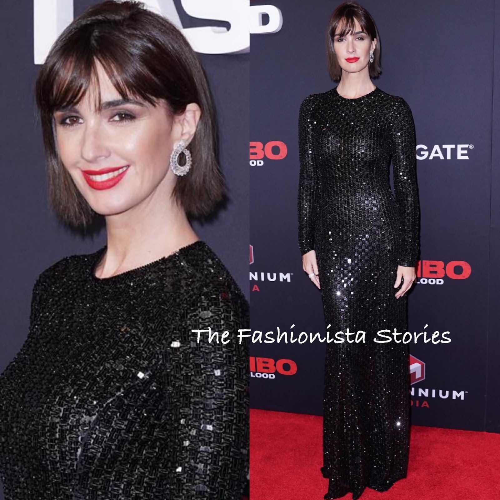Paz Vega in Giorgio Armani at the 'Rambo Last Blood' NY Screening & Fan