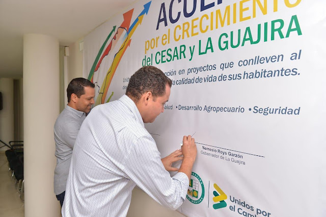 Gobernadores de La Guajira y el Cesar se unieron para trabajar