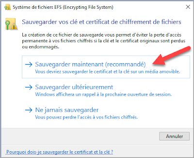 Chiffrer des fichiers et des dossiers avec le système de cryptage de fichiers EFS avec la commande cipher sous Windows 10 cipher, commande, crypter, chiffrer, EFS, cryptage, protéger, certificat, clé, NTFS, protection des données, sécurité, dossier, fichier, système, Windows 10, administration, turcs et astuces