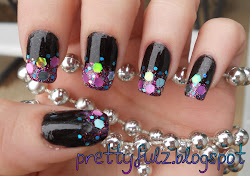 glitter cute nail shimmer nails sally hansen midnight ny