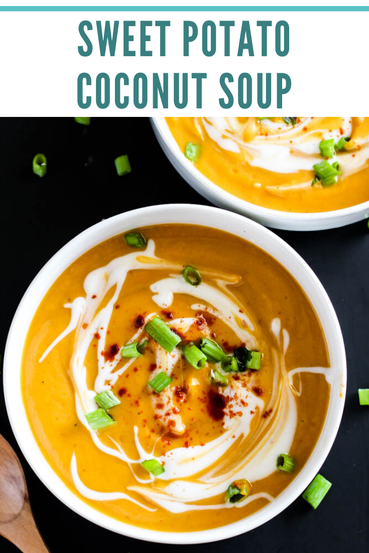 Sweet Potato Coconut Soup (vegan & gluten-free)