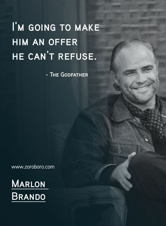 Marlon Brando Quotes. Classic Movie, Marlon Brando Godfather Quotes, Actors, Failures, Hollywood, Human-beings. Marlon Brando