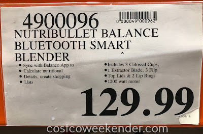 Deal for the NutriBullet Balance Smart Blender at Costco