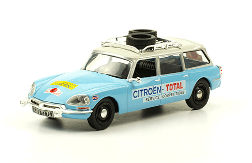citroën id 19 break 1:43 citroen sport, coleccion vehículos de asistencia en rally 1:43