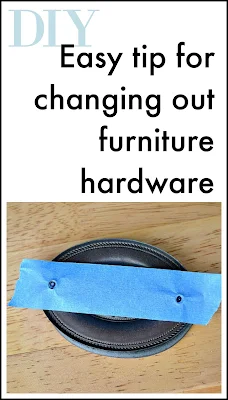 Easy Switch From a Knob to a Handle on Furniture
