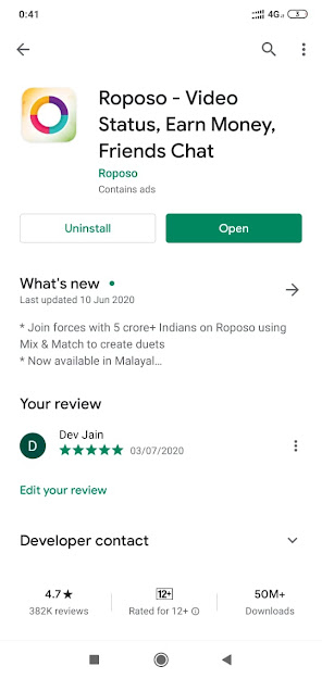 Roposo app