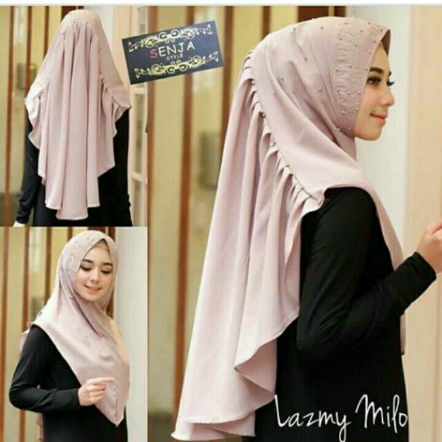 Jilbab Syari Modern Motif Cantik