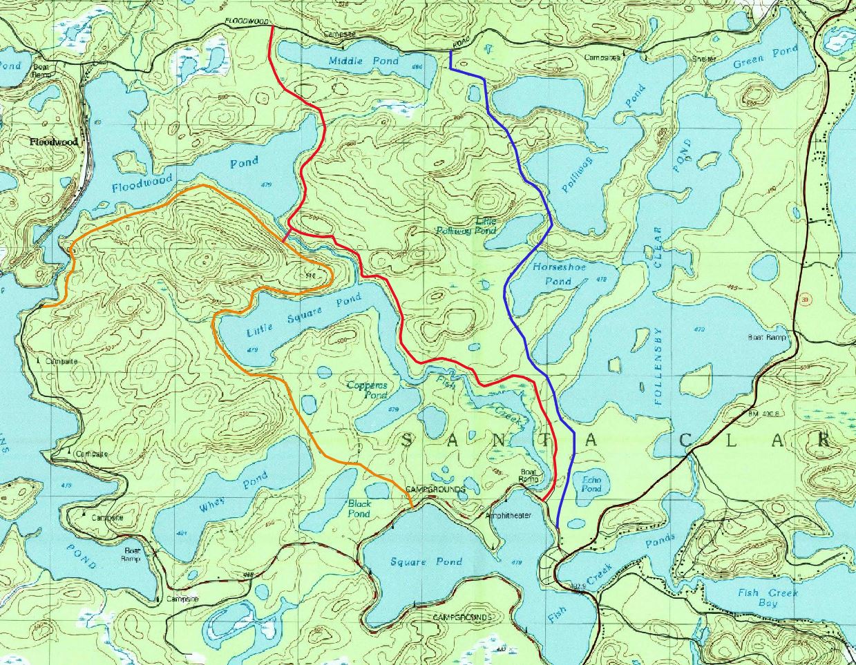 Adirondack Hiking The Floodwood Loop XCSkiing near Saranac Lake