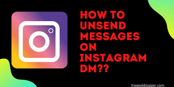 How to Unsend messages on Instagram DM?