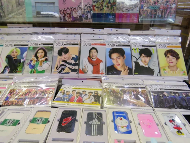 K-Pop merchandise for sale in Seoul South Korea