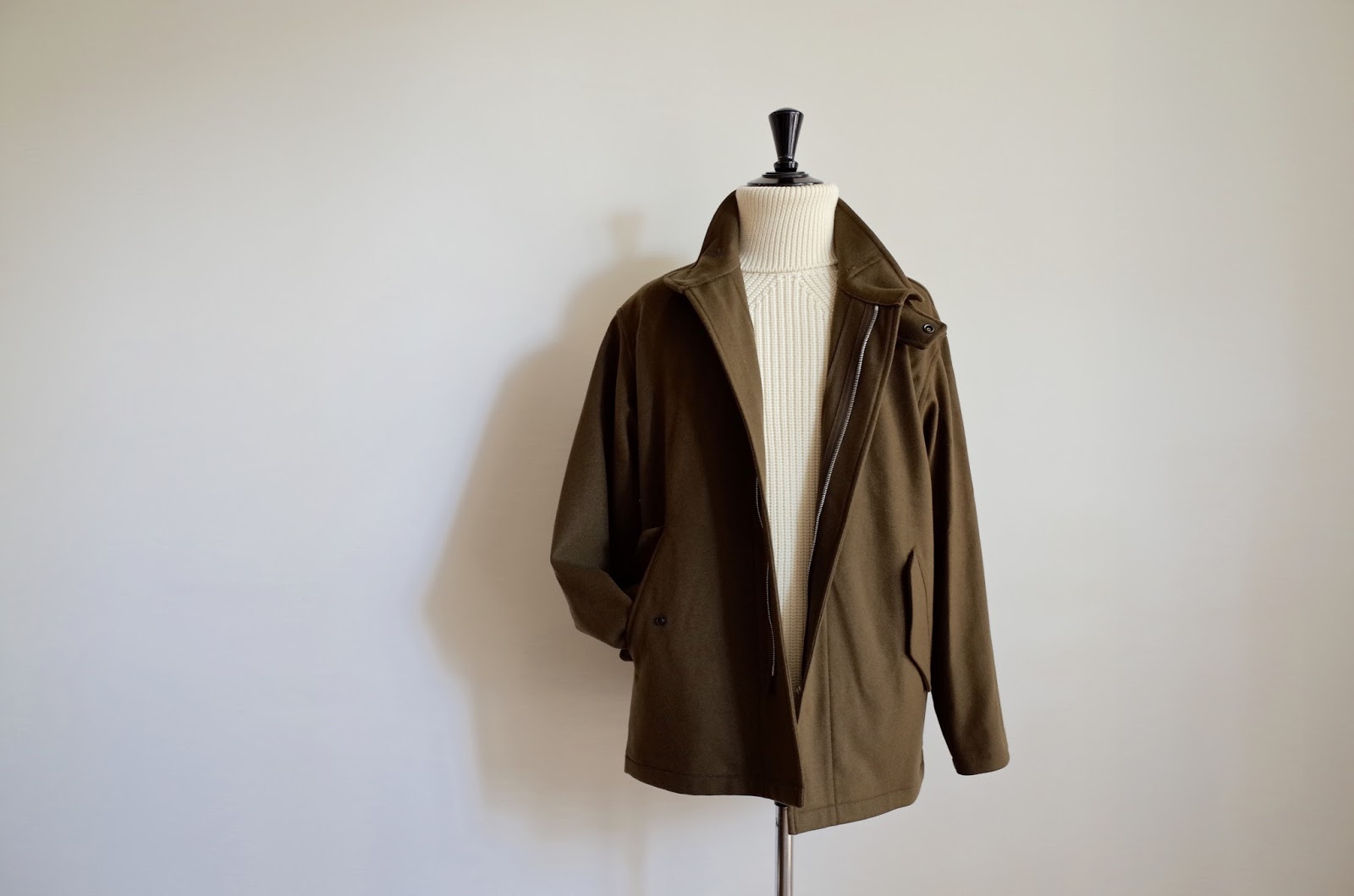 trunk COMOLI FELTON ZIP BLOUSON NOW IN STOCK