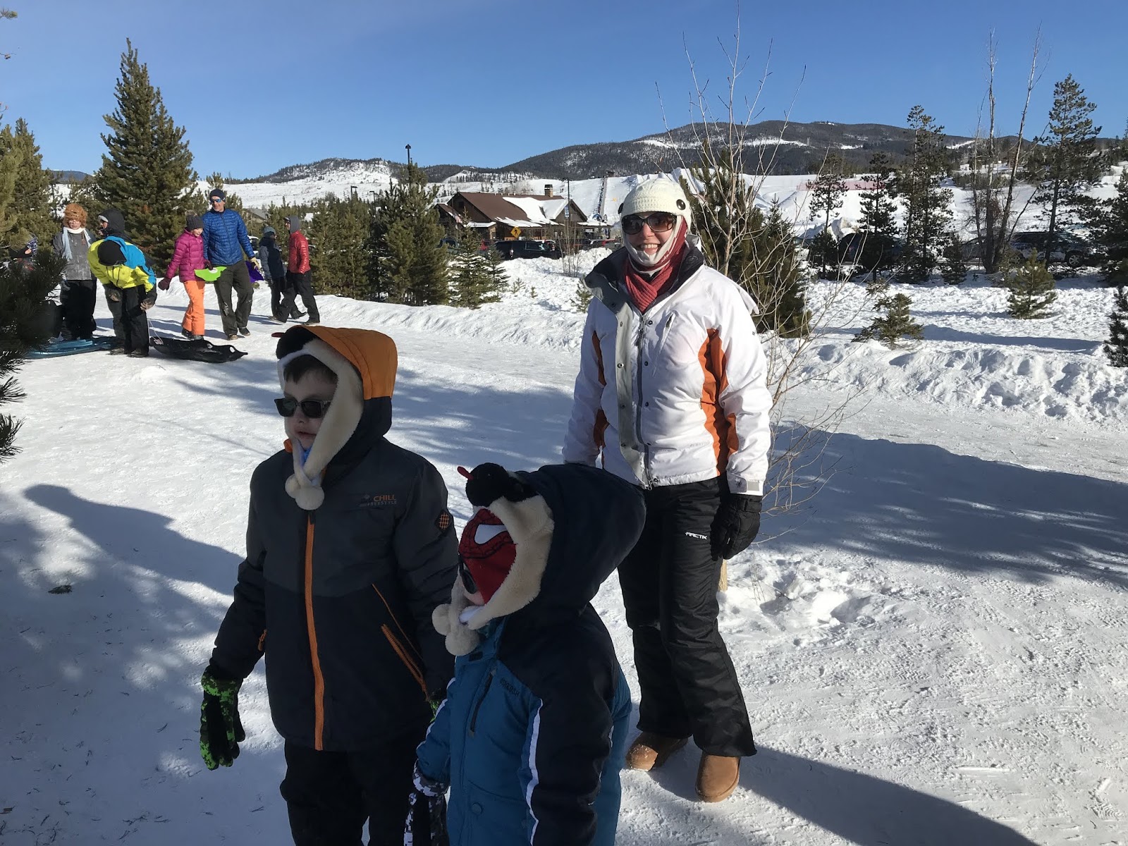 Keeping Up with the Shields Sledding fun in Frisco!