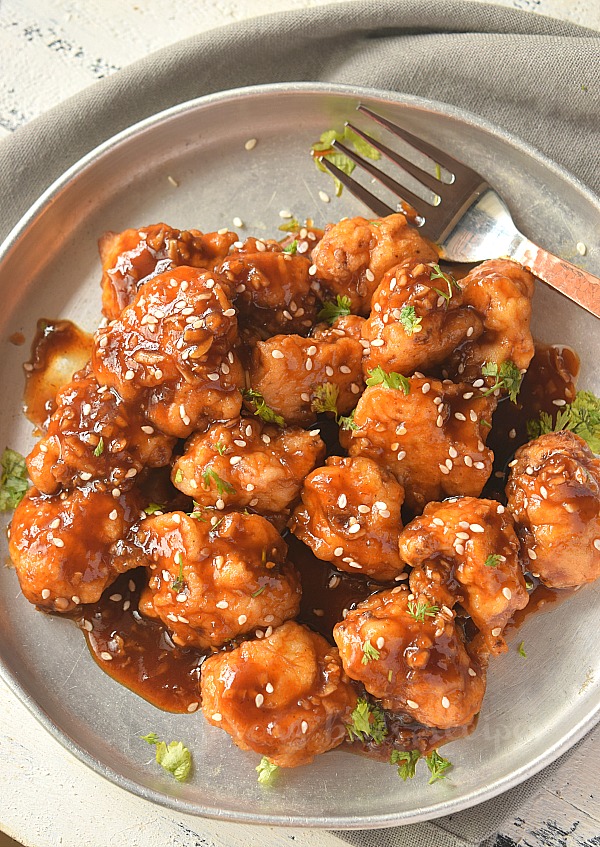 Try This Quick General Tso's Cauliflower {Ever} | Savory Bites Recipes ...