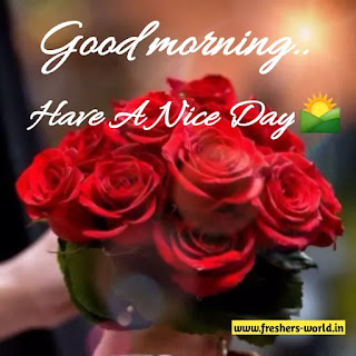 Good morning wishes with flowers