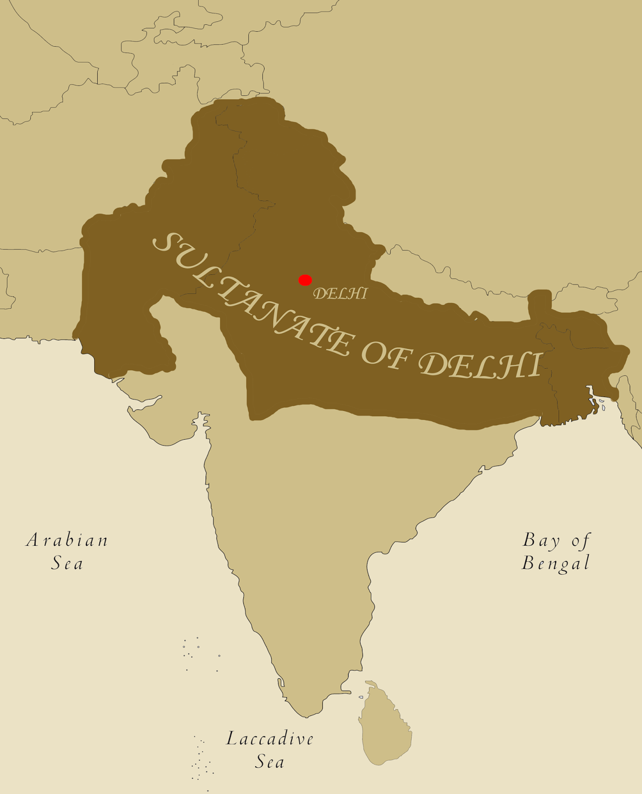 write an essay on the administration of delhi sultanate period