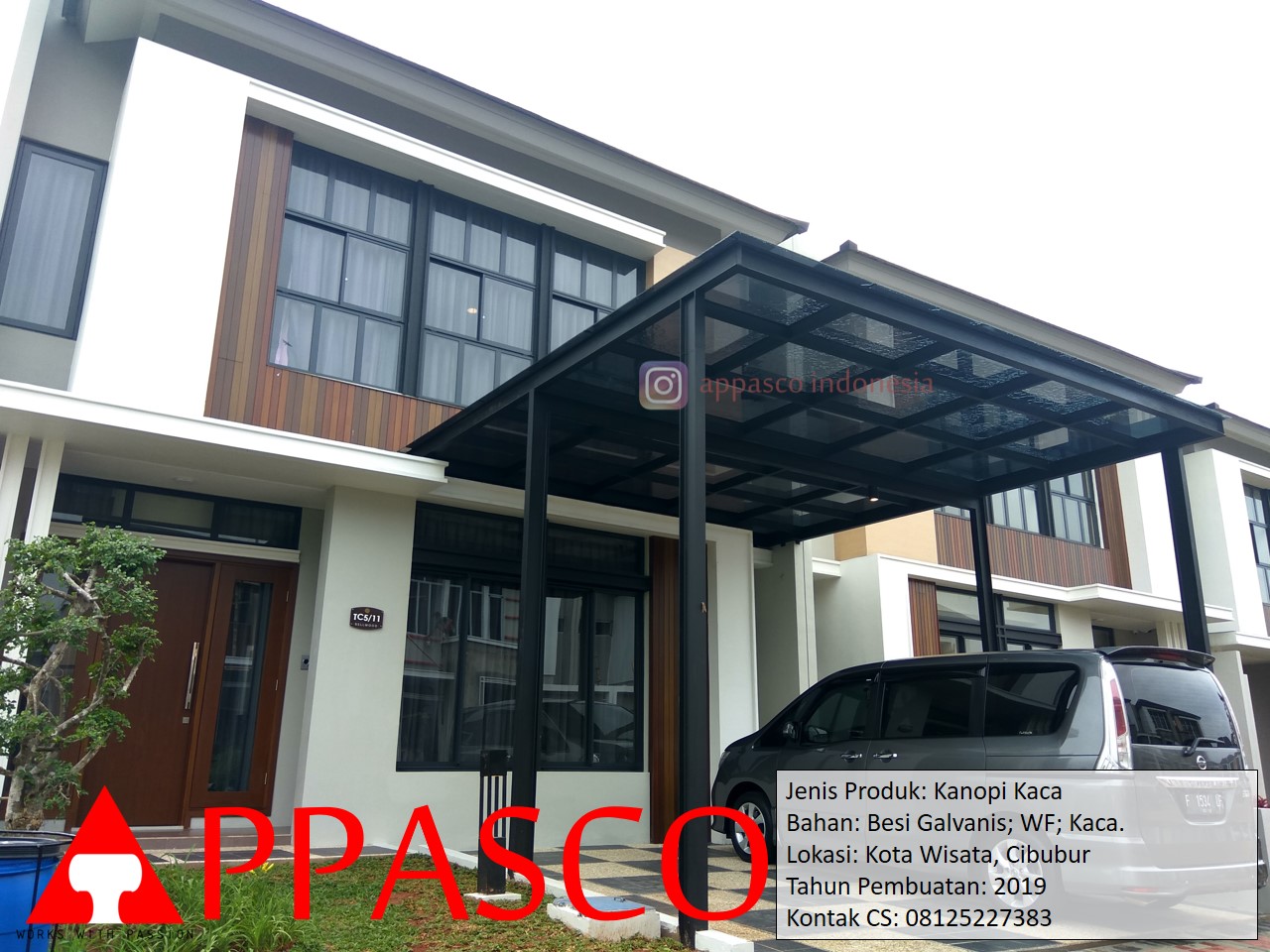 Kanopi Atap Kaca di Kota Wisata Cibubur Kanopi Atap Kaca di Kota Wisata Cibubur