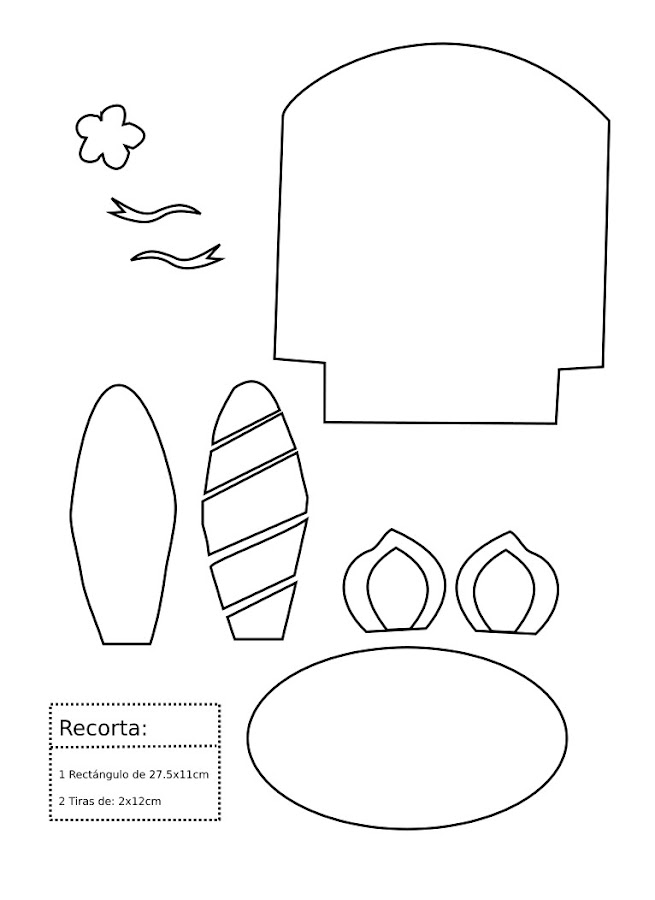 Dulceras de unicornio en goma eva