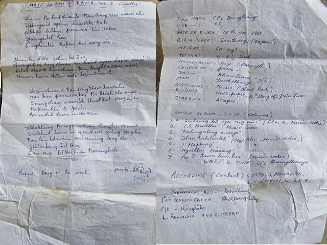 Joel Lairemsanga Cfl Hmingthanga Leh Zo Rimawi Khawvel