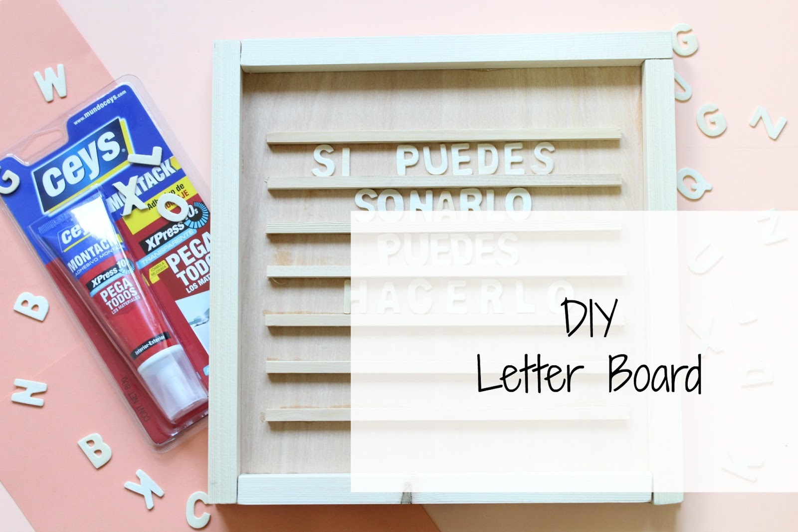 DIY Letter Board Itzidreams