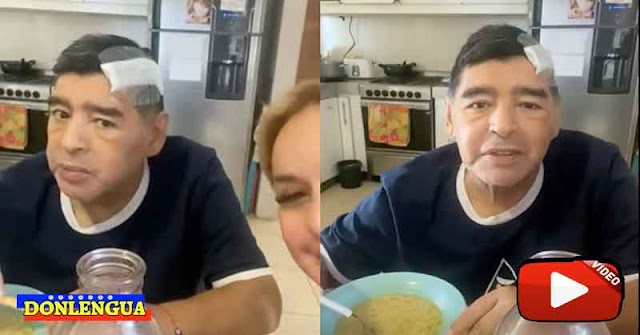 Aparece el último video de Maradona con vida saludando a su médico