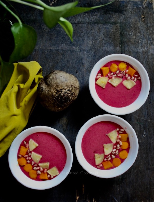 Beet Oats Smoothie Bowl Recipe