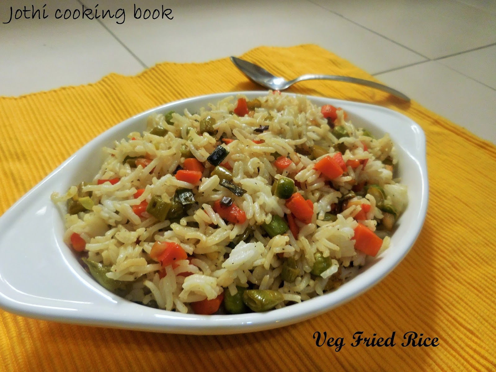 Jothi Cooking Book: Veg Fried Rice