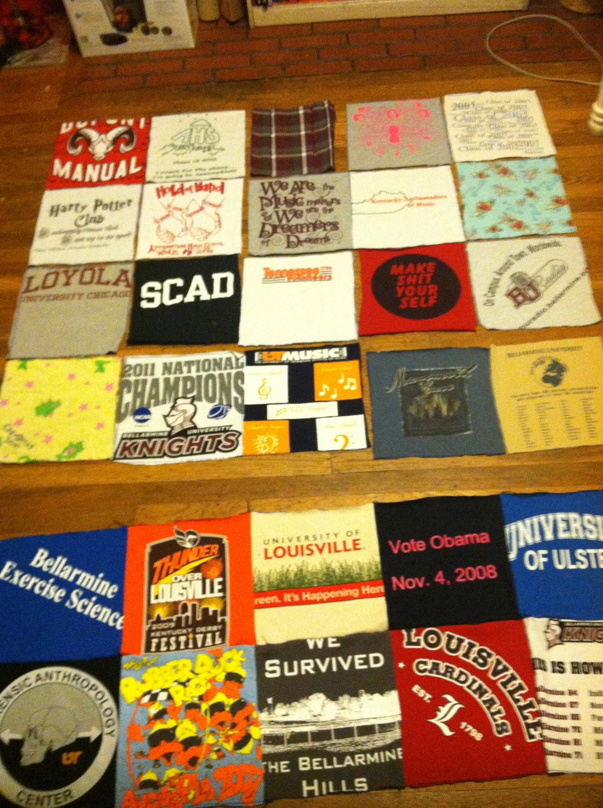 Artful Anthropology TShirt Blanket Tutorial PART I