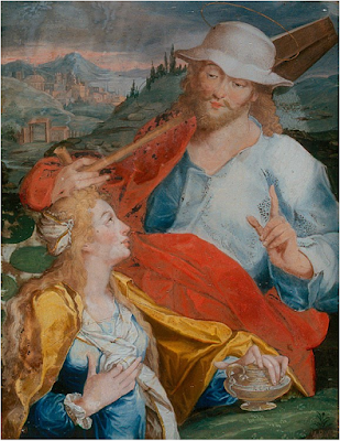 Jésus en Jardinier Apparait à Marie Madeleine (1734), Anna Maria barbara Abesch Jésus en Jardinier Apparait à Marie Madeleine (1734), Anna Maria barbara Abesch
