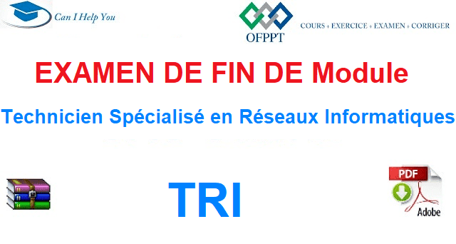 Examen de Fin de module Technicien Spécialisé en Réseaux Informatiques .