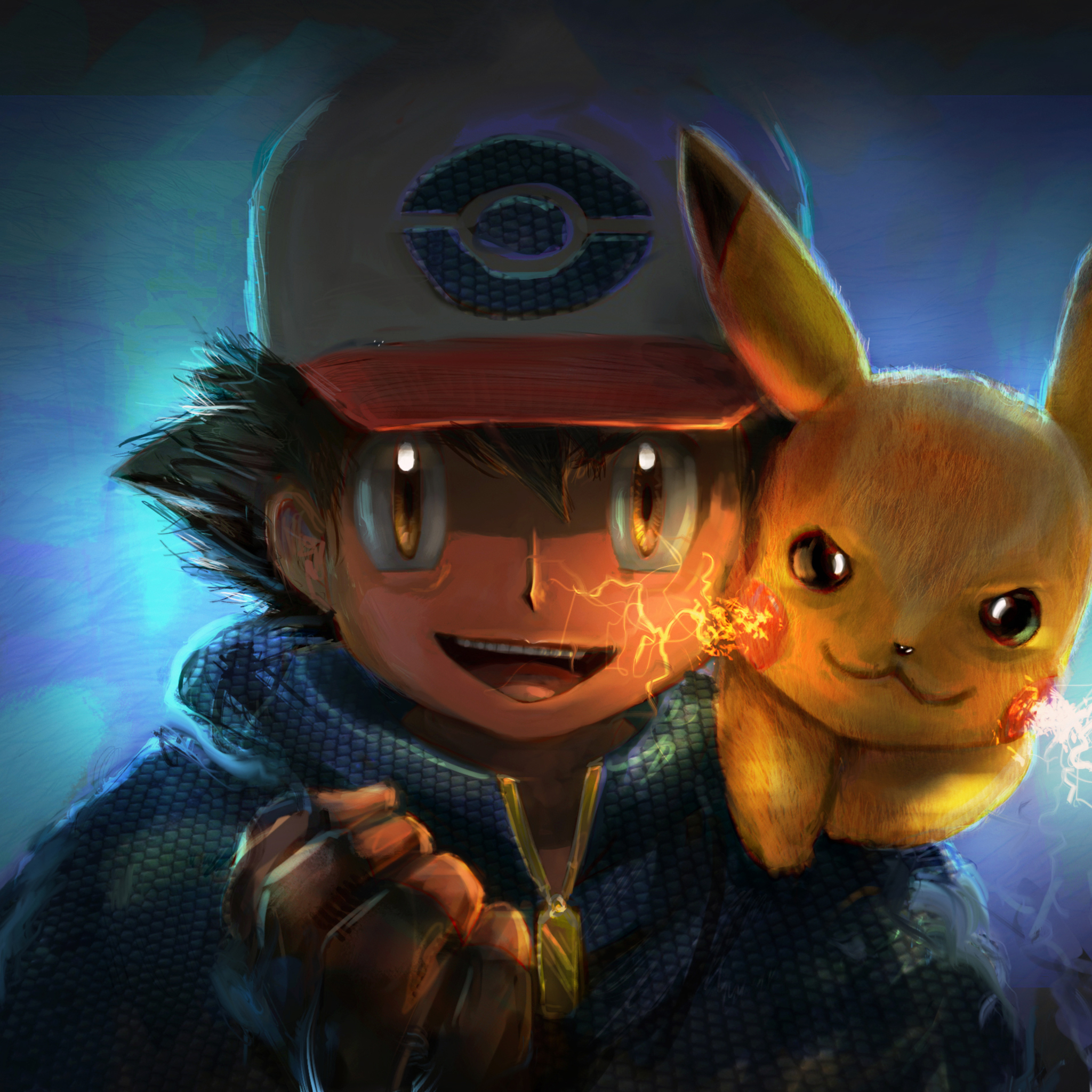 Ash And Pikachu Art