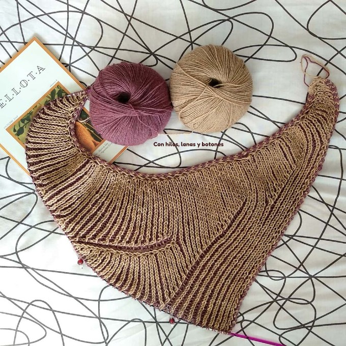 Con hilos, lanas y botones: Chal Eartha frustrado