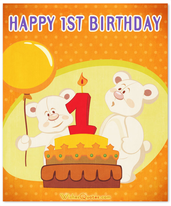 Wishes Quotes Blog: Top 20+ Images 1st Birthday Wishes Messages for