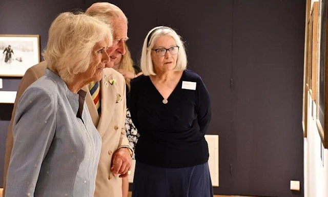 Prince of Wales and The Duchess of Cornwall visited Burton Art Gallery at Victoria Park in Bideford