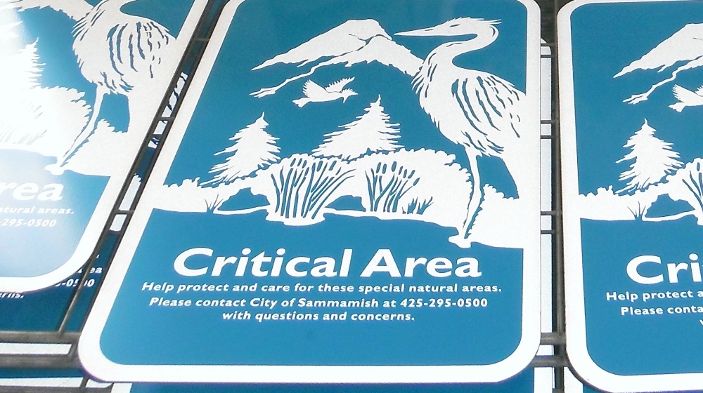 Critical Protection Area Sign