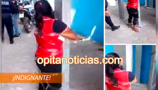 VIDEO: Policías golpean y humillan a una mujer con discapacidad atada a un poste. 