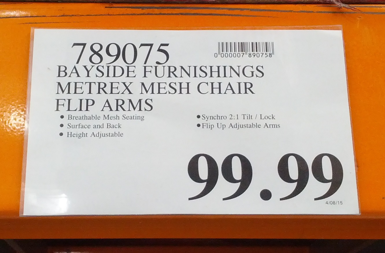 Bayside Furnishings Metrex Mesh Office Chair | Costco Weekender