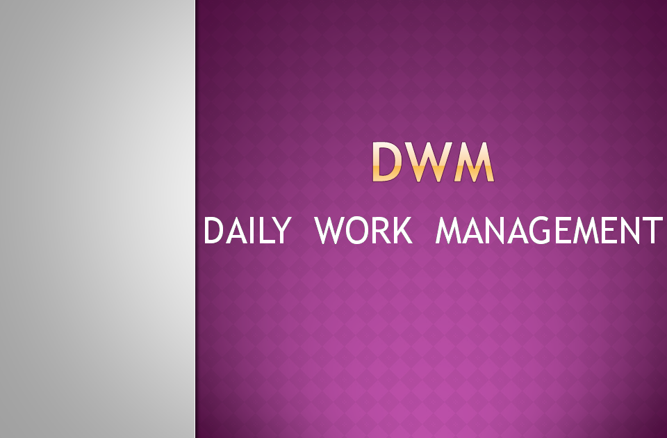 DWM(Daily Work Management)