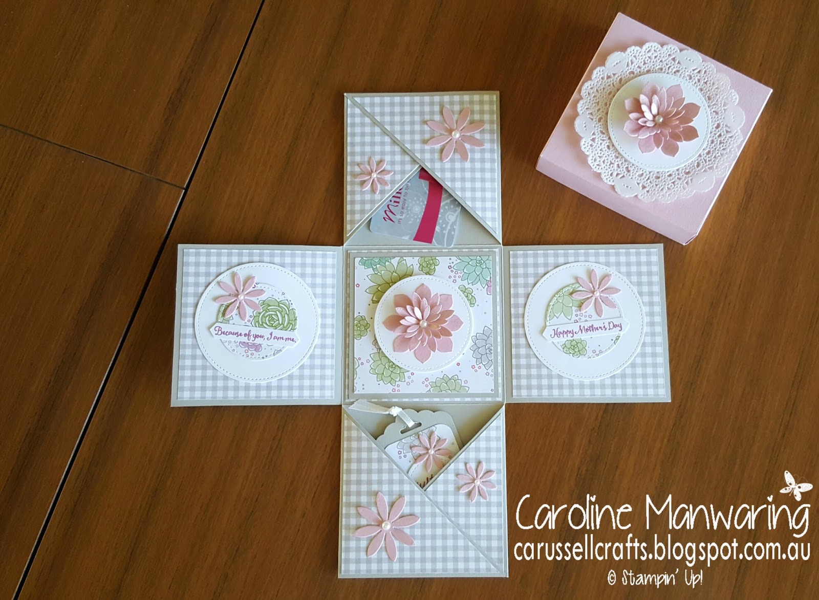 Carussell Crafts Mother's Day Explosion Box Card