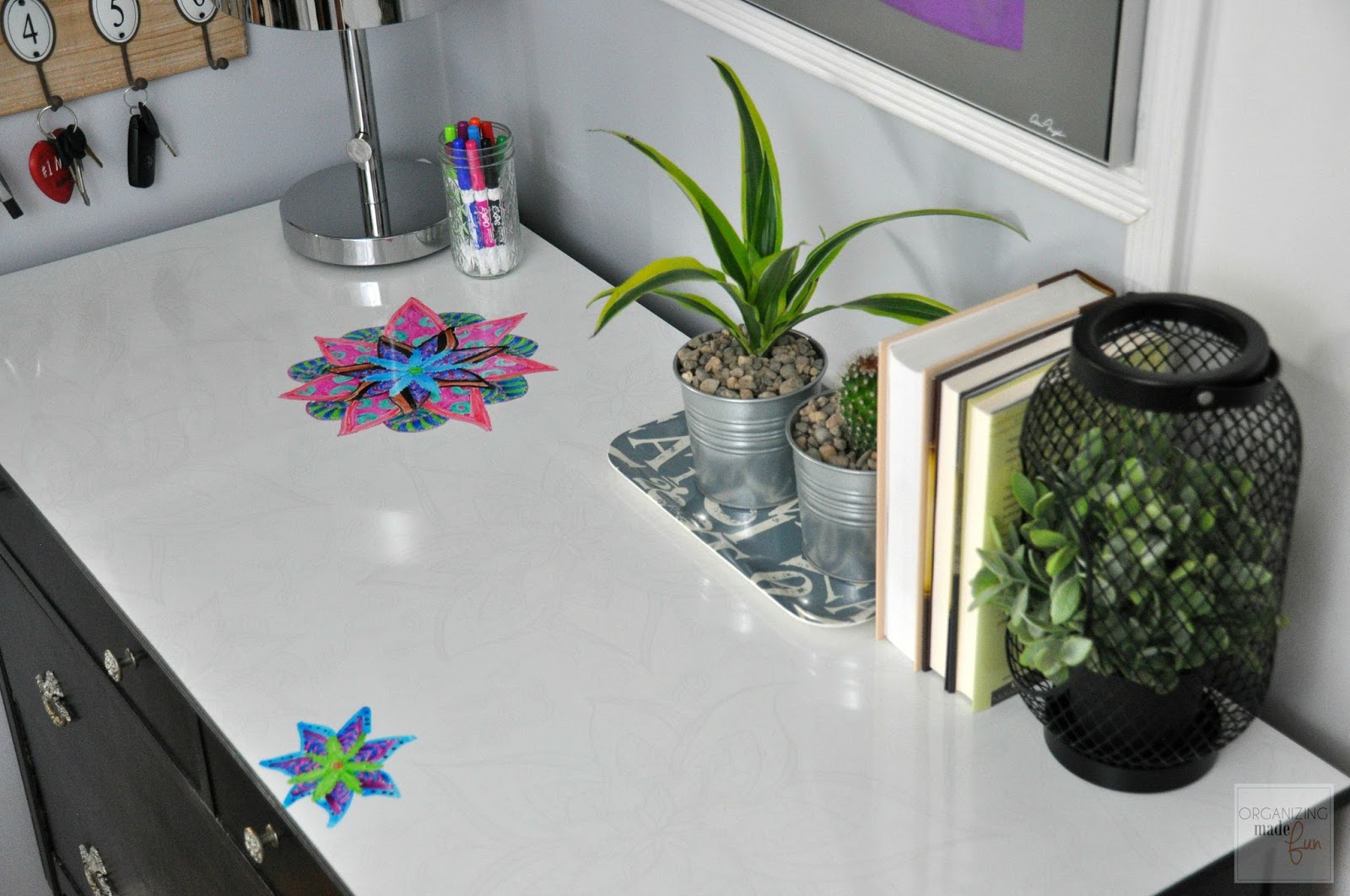 AMAZING Wall Treatment and Command Center Update Organizing Made Fun