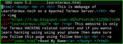 Apache2 Termux : Install and Use Apache2 Server in Termux
