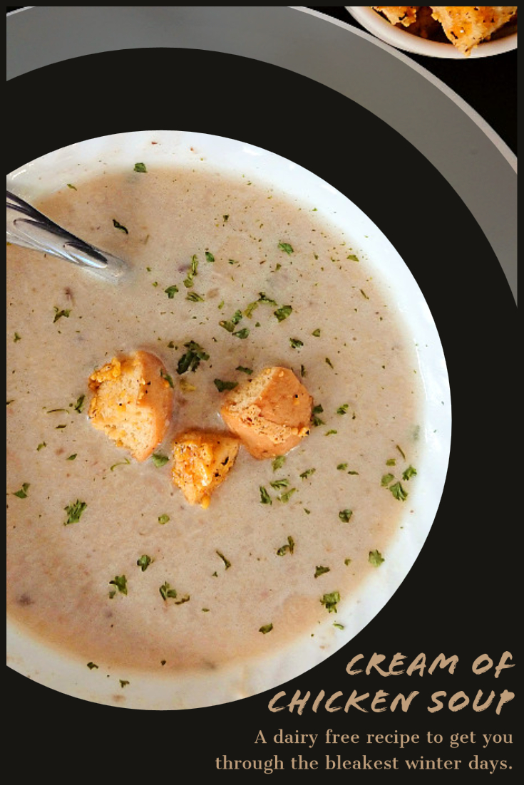 pinning image for dairy free cream of chicken soup recipe